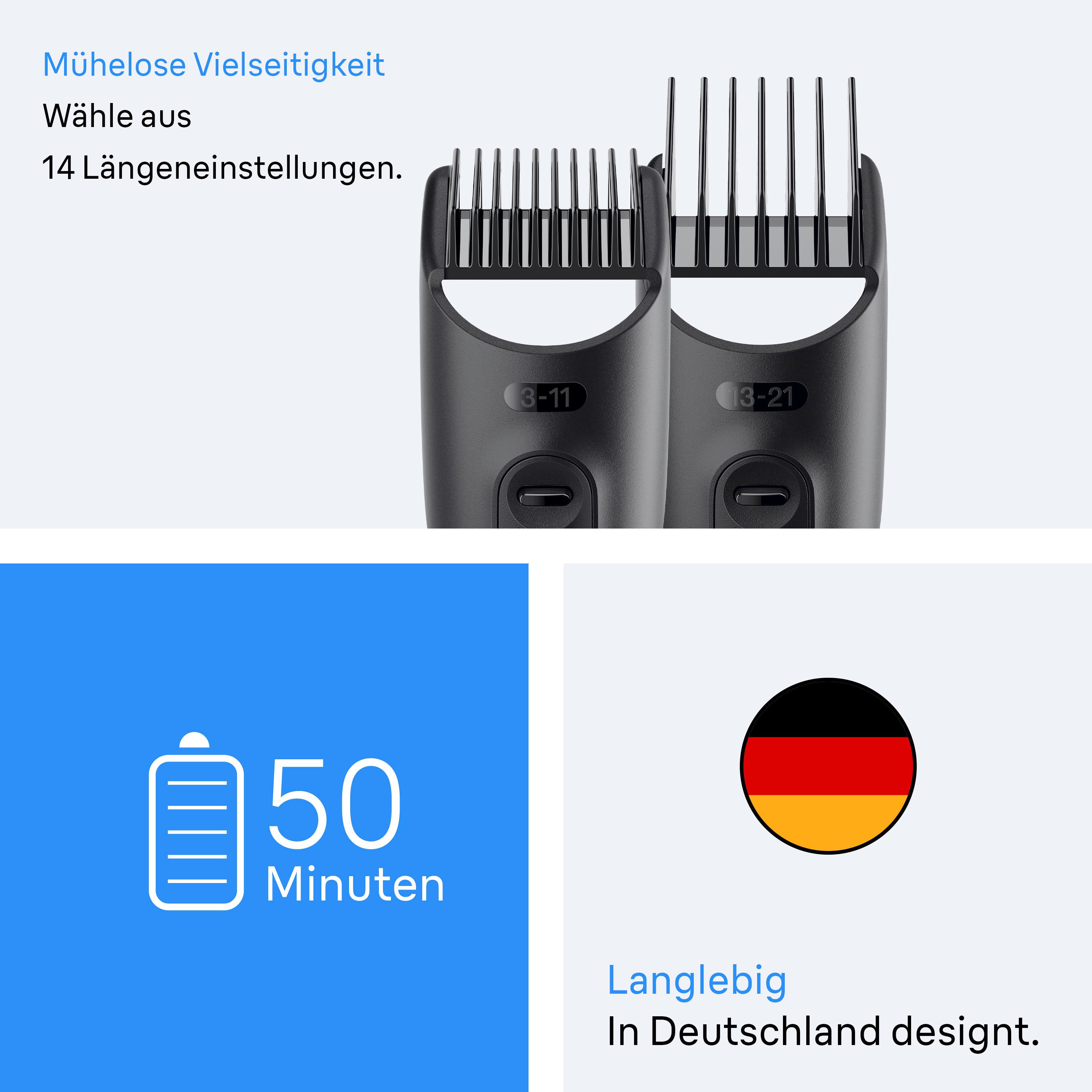 Braun Series 3 All-In-One Style Kit: 8-in-1 Styling, 14 Längeneinstellungen, 50 Min. Laufzeit.