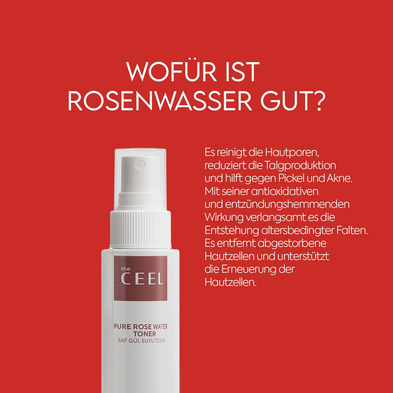 The Ceel | Pure Rose Water Toner