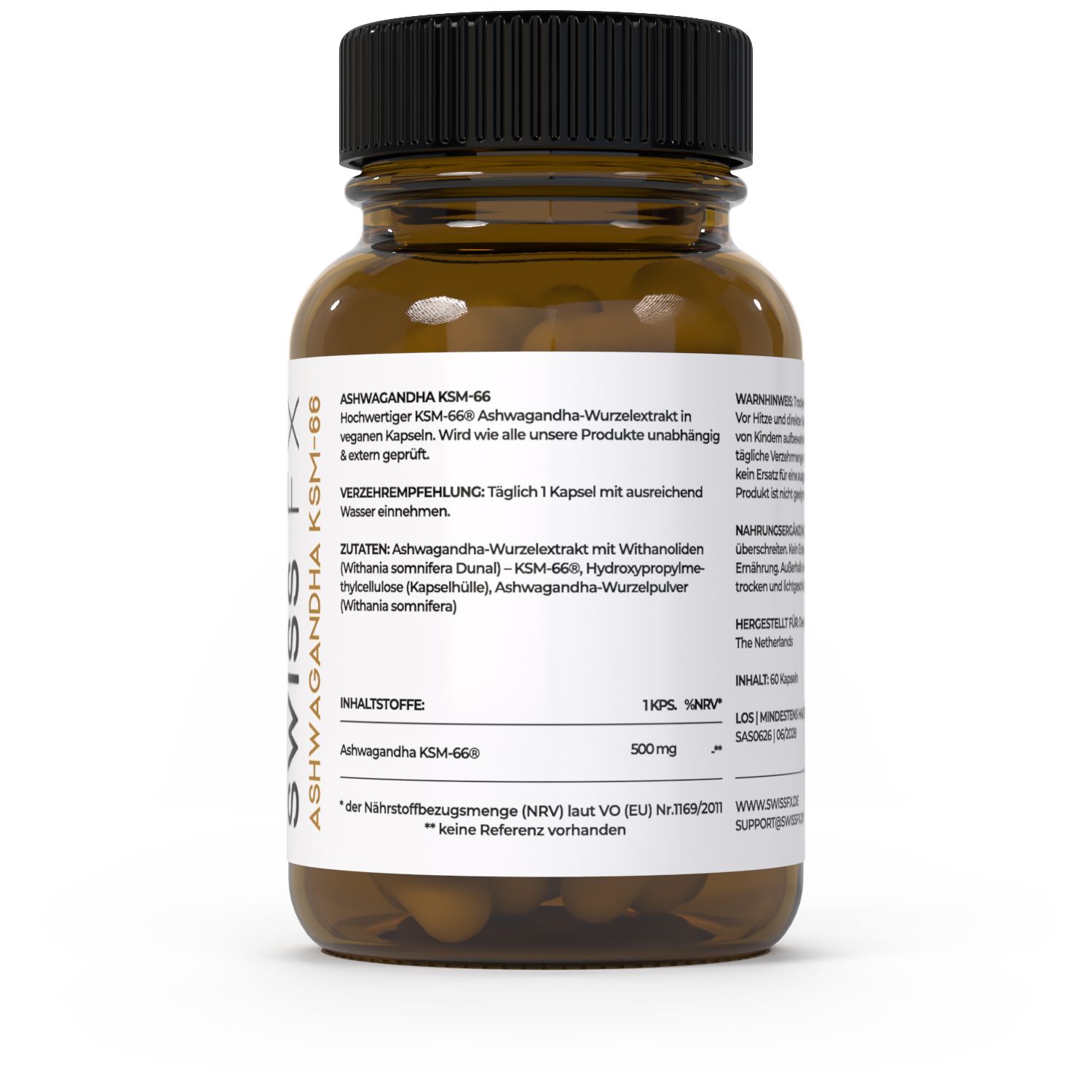 Ashwagandha KSM-66 Kapseln