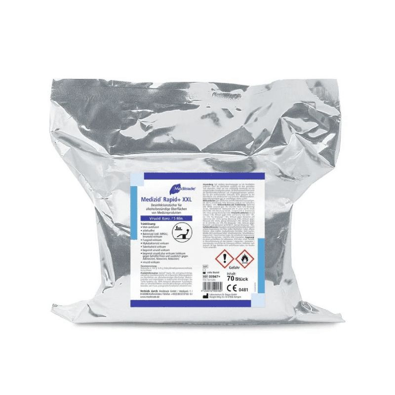 Meditrade Medizid® Rapid+ Desinfektionstücher 70 St Desinfektionslösung