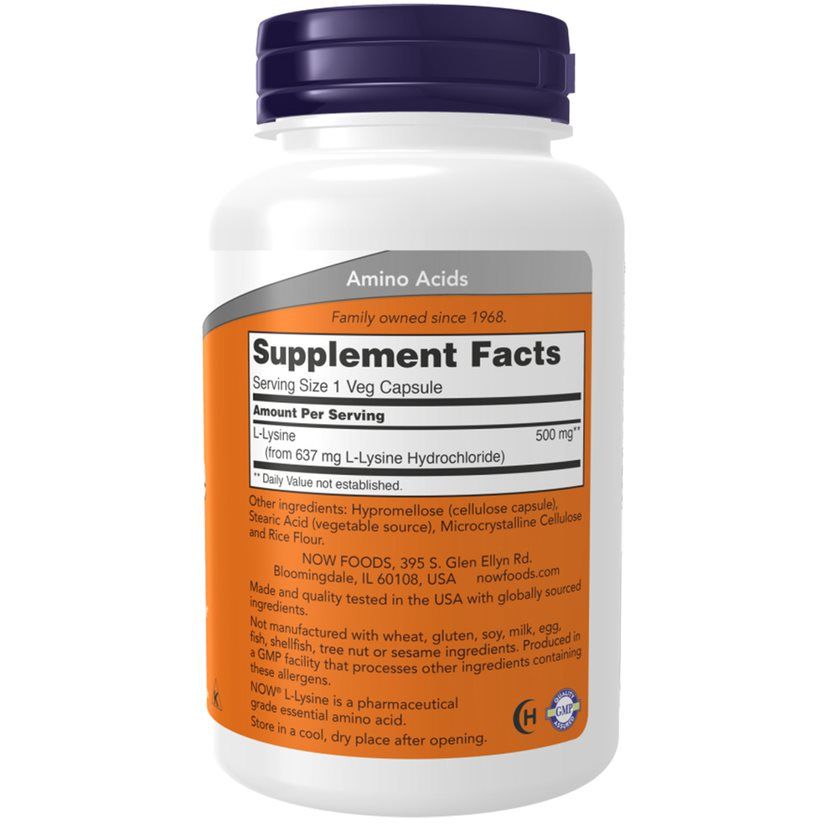 Now Foods, L-Lysin, 500mg 1 kg