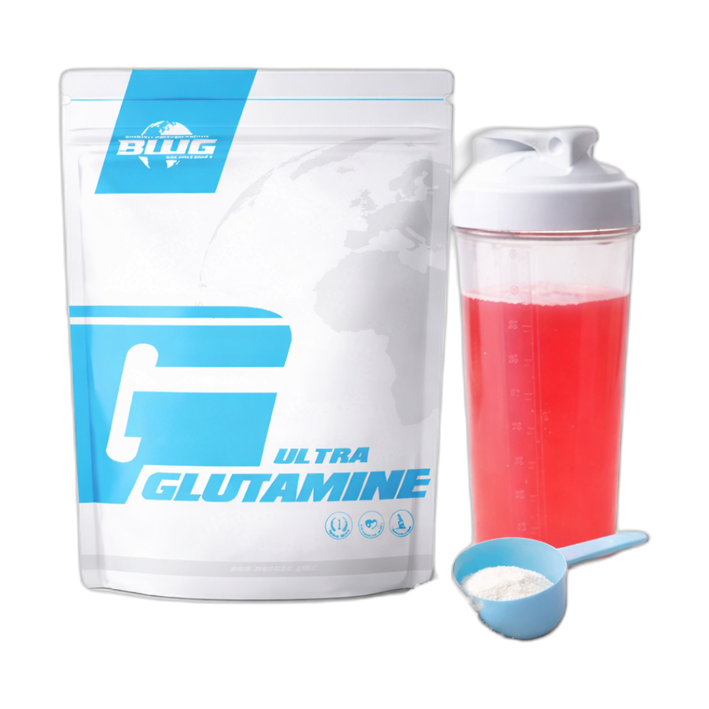BWG Ultra L-Glutamin + Vitamin B6 1000 g Pulver