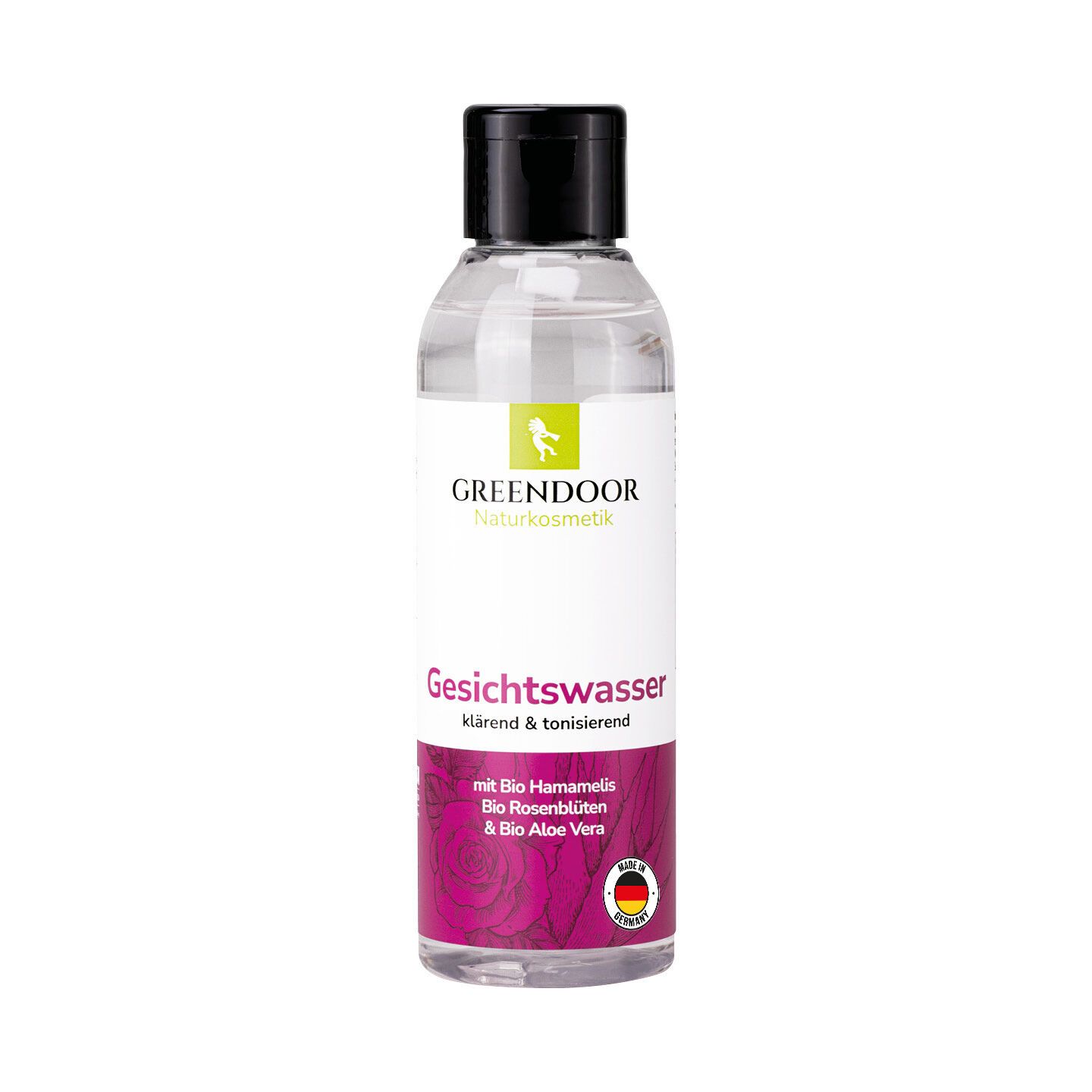 GREENDOOR Gesichtswasser Bio Rosenblüten-Hydrolat