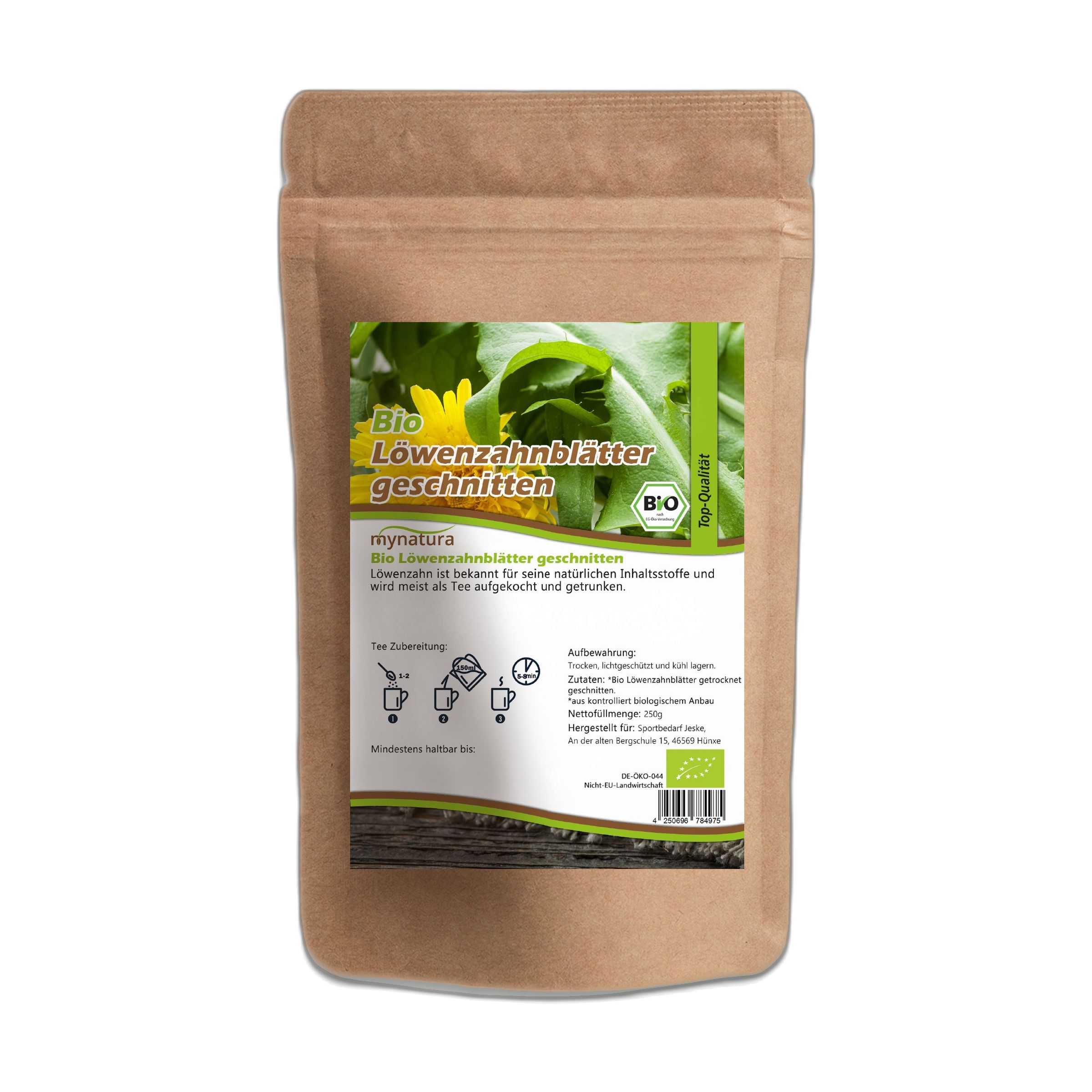Mynatura Bio Löwenzahnblätter getrocknet und geschnitten 1000 g