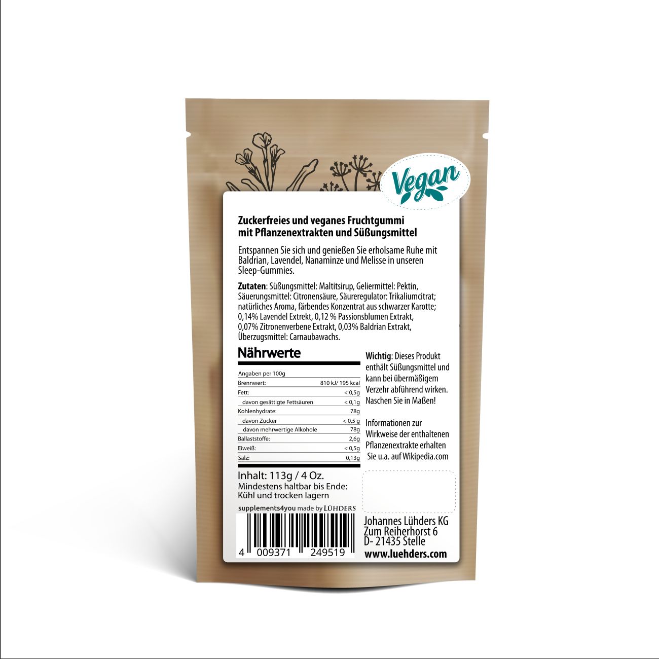 Botanical Sleep Gummies - Zuckerfrei