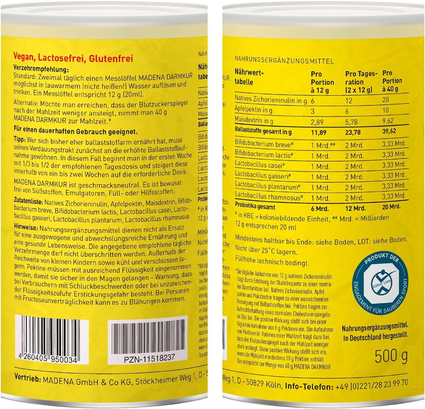 MADENA Darmkur Pulver