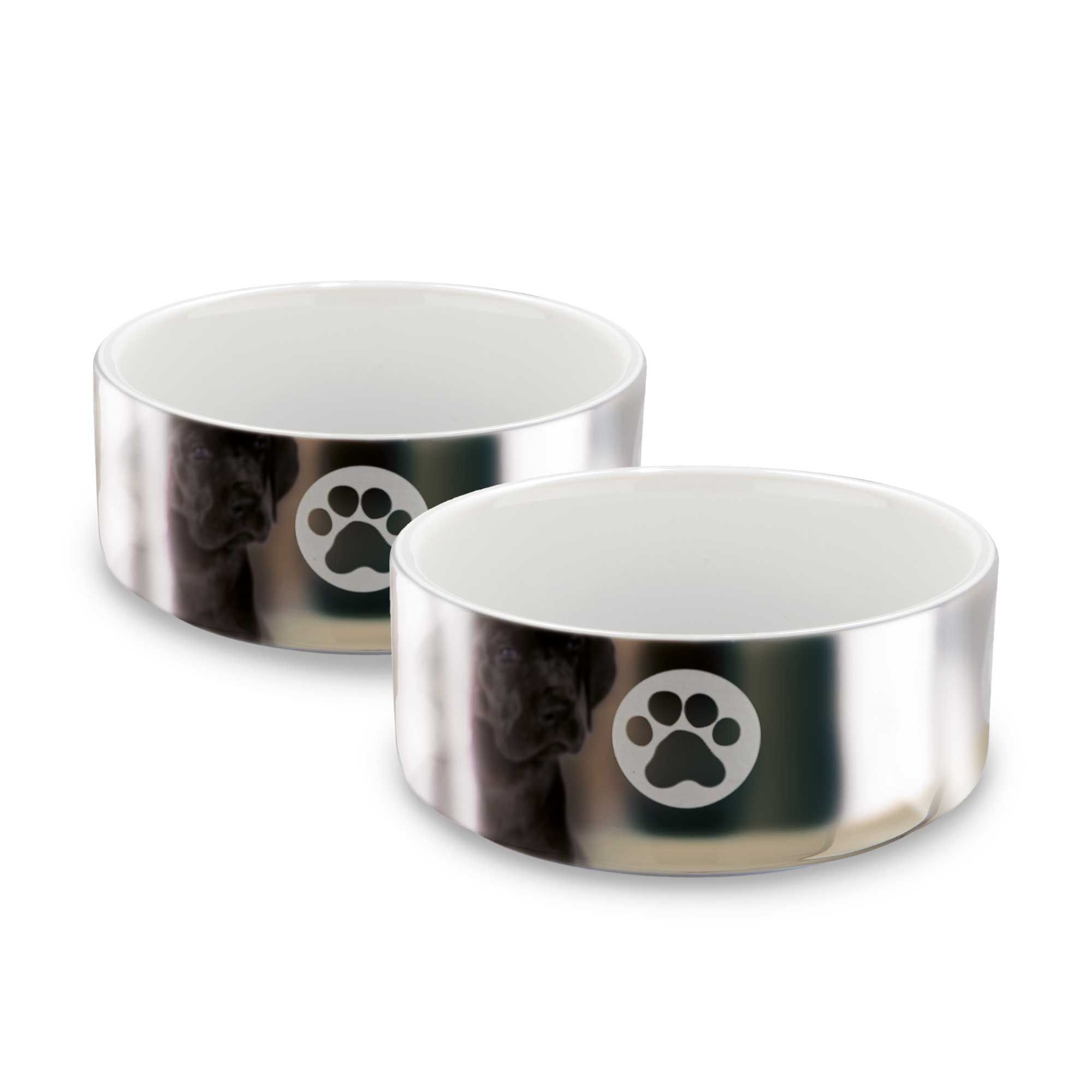 Keramiknapf - Silberpfote - Hundenapf - schwere Qualität - hochwertig
