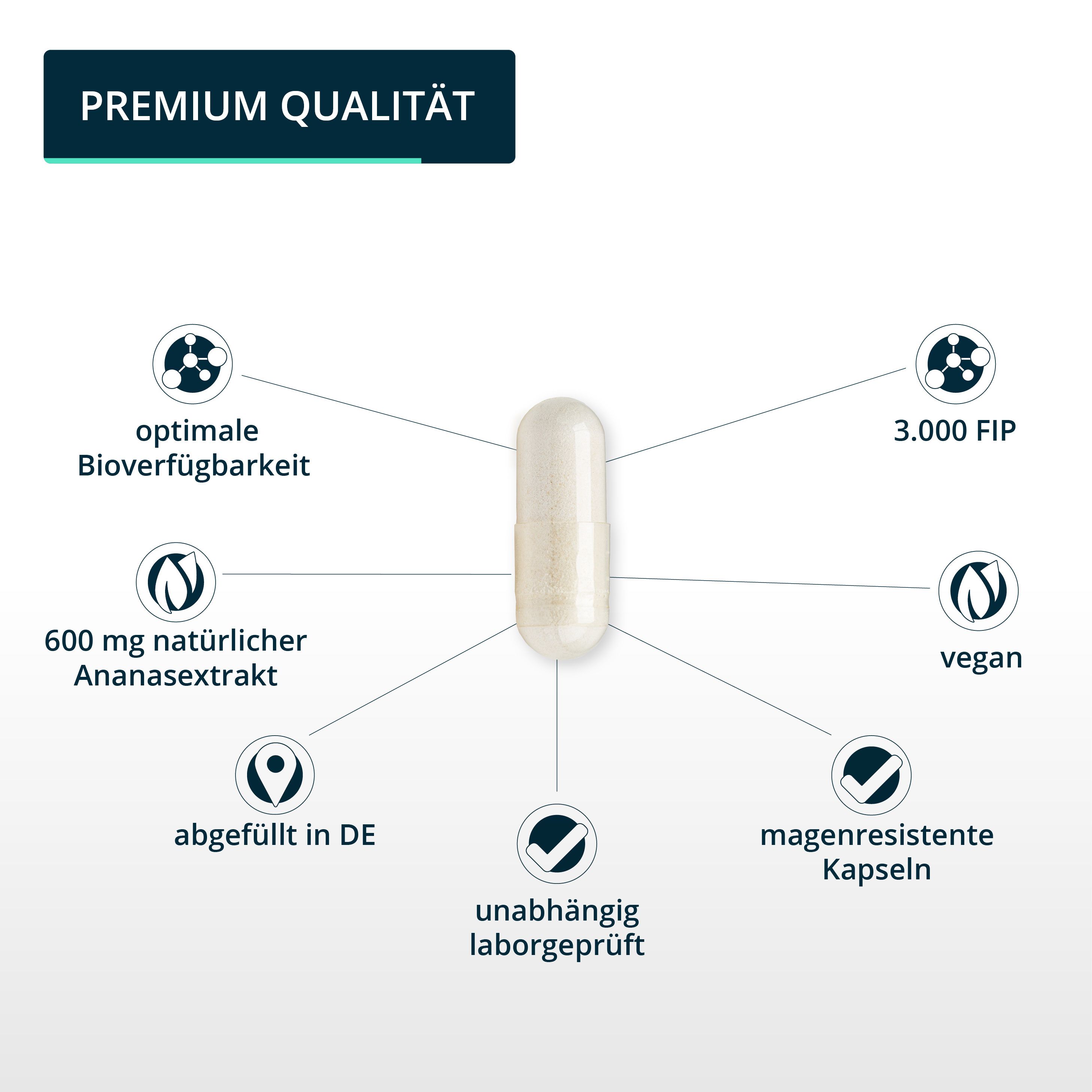 brandl® Bromelain Natürliche Enzyme aus der Ananas 120 St SHOP APOTHEKE