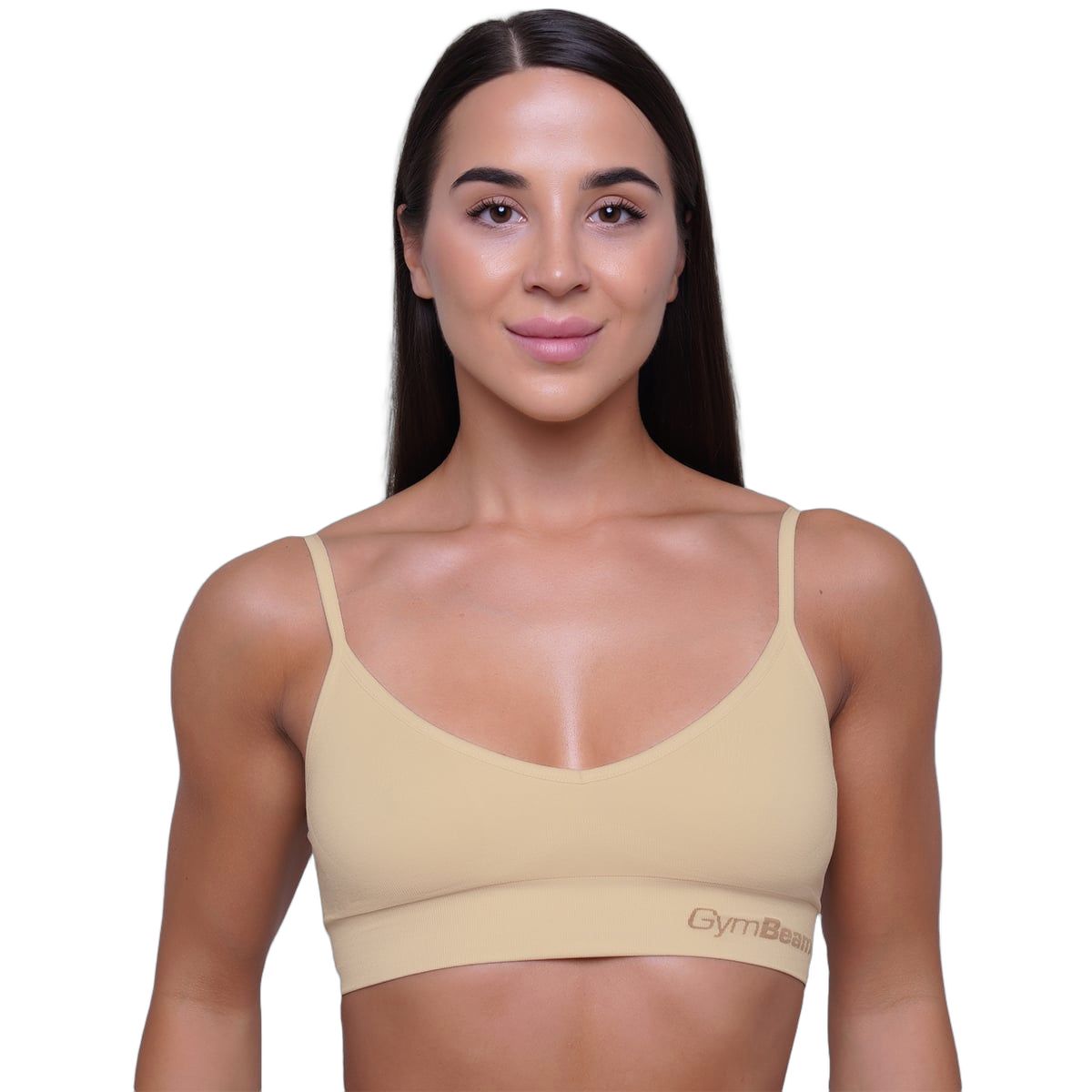 GymBeam Sport-BH Damen Triangle mit verstellbaren Trägern in Nude 1 St