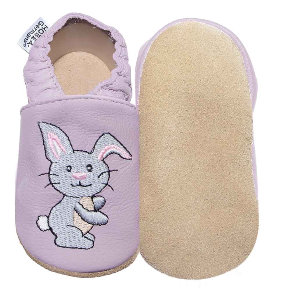 HOBEA-Germany Kinderschuhe Hase pastell lila