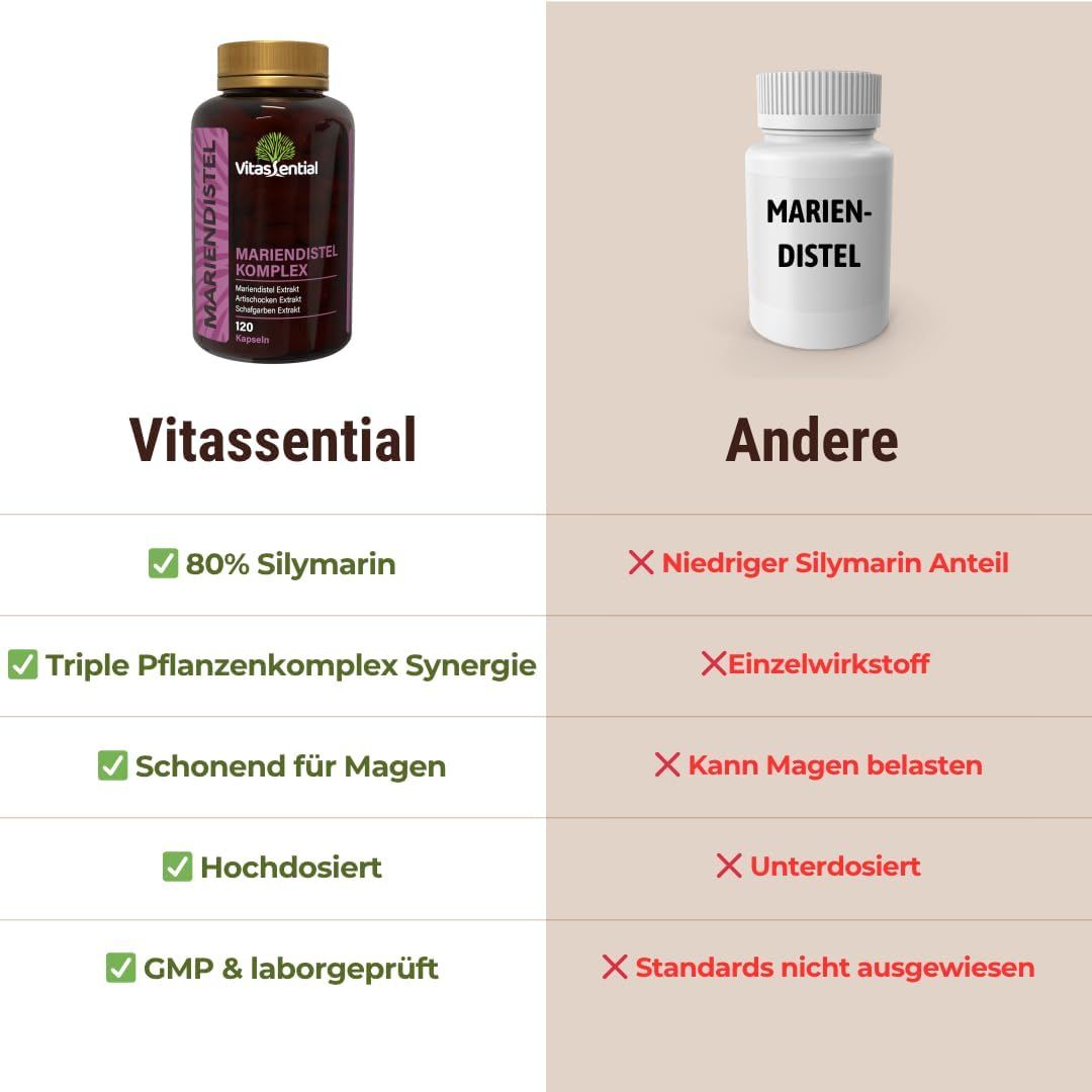 Vitassential Mariendistel Komplex Leber Kapseln
