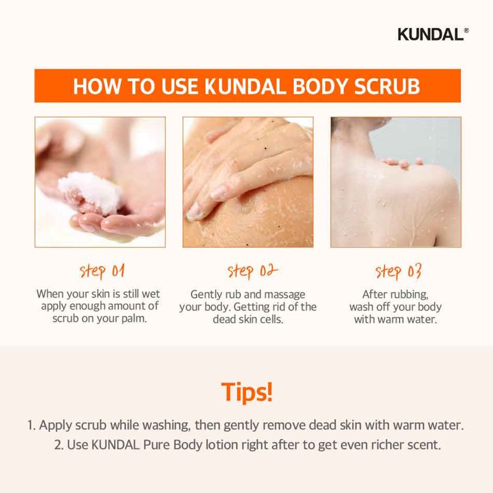 KUNDAL Macadamia & Sugar Body Scrub Pink Grapefruit – Körperpeeling mit Zucker