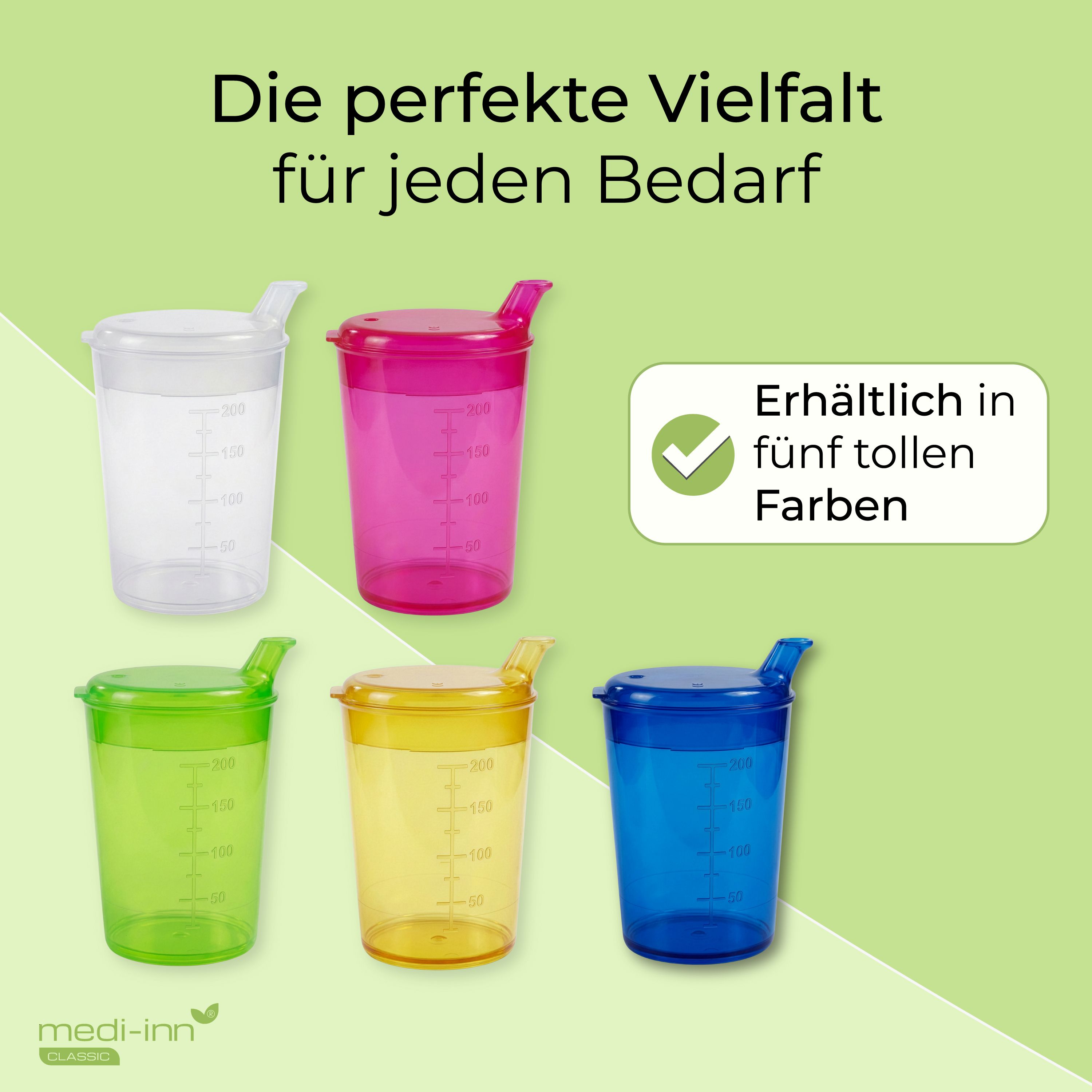 Medi-Inn Schnabelbecher Set Unterteile + Deckel