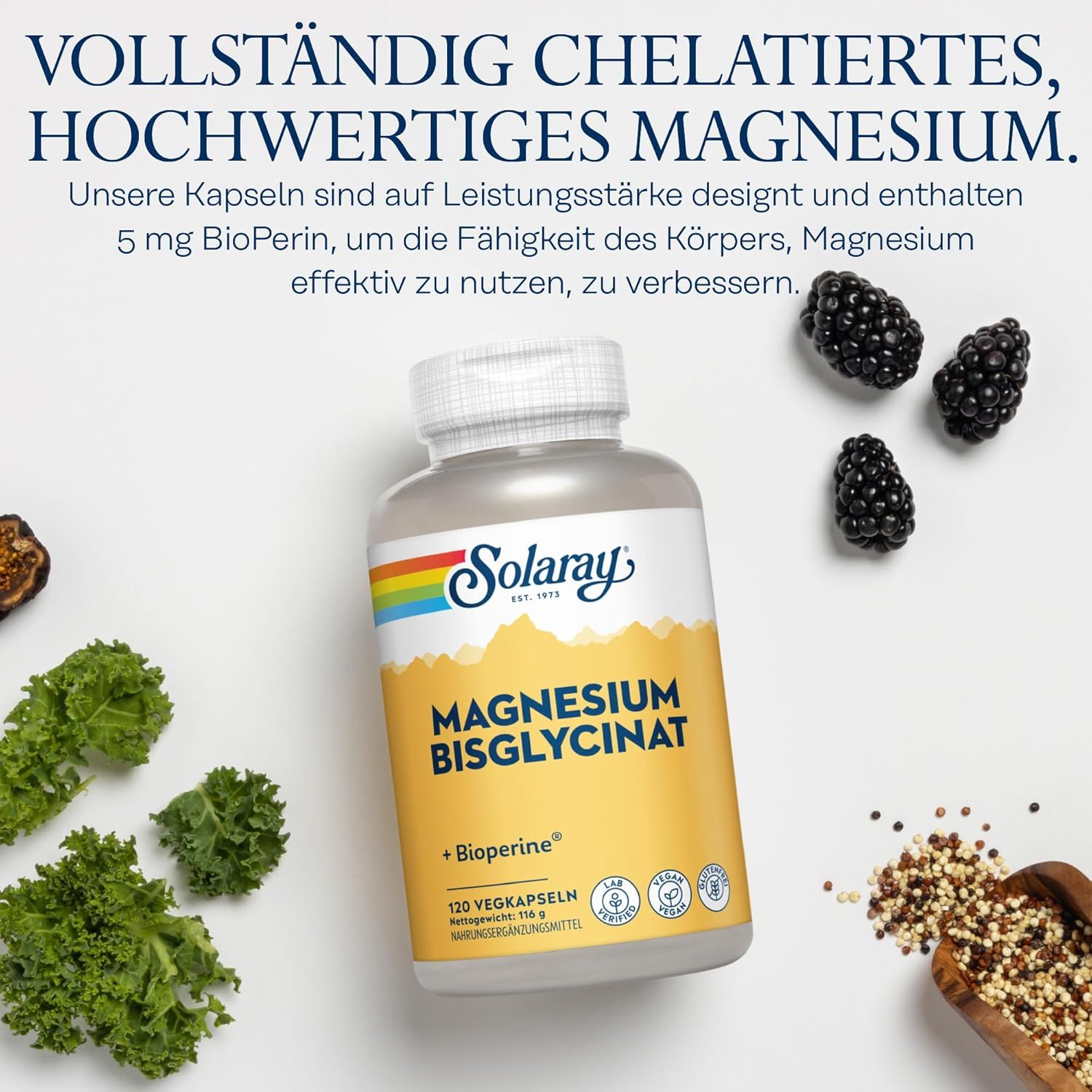 Solaray Magnesium Bisglycinat Kapsel