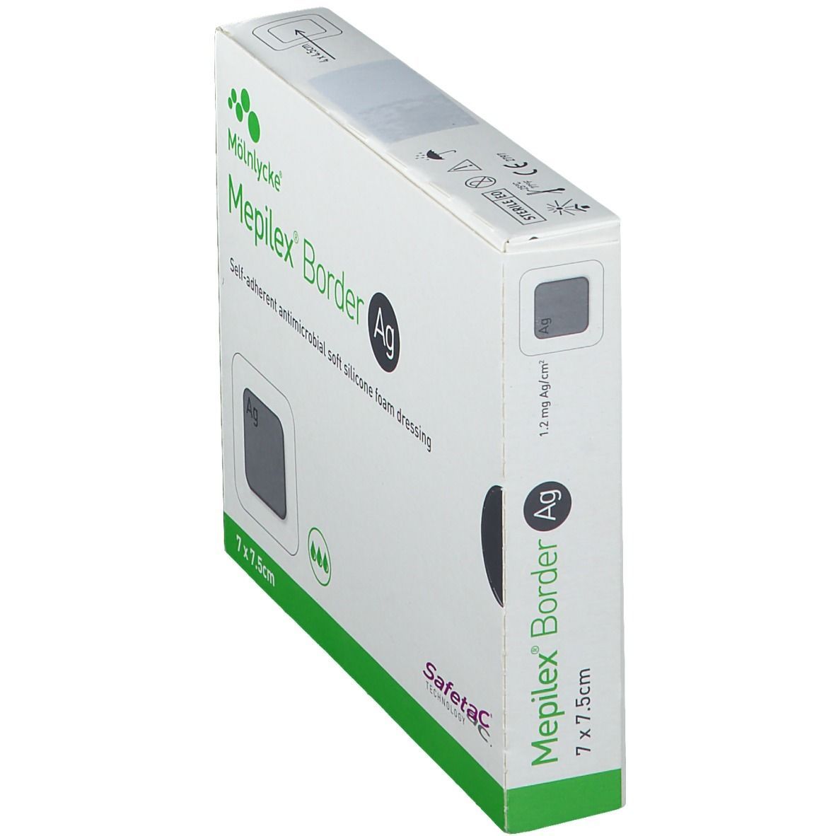Mepilex® Border Ag 7 x 7,5 cm