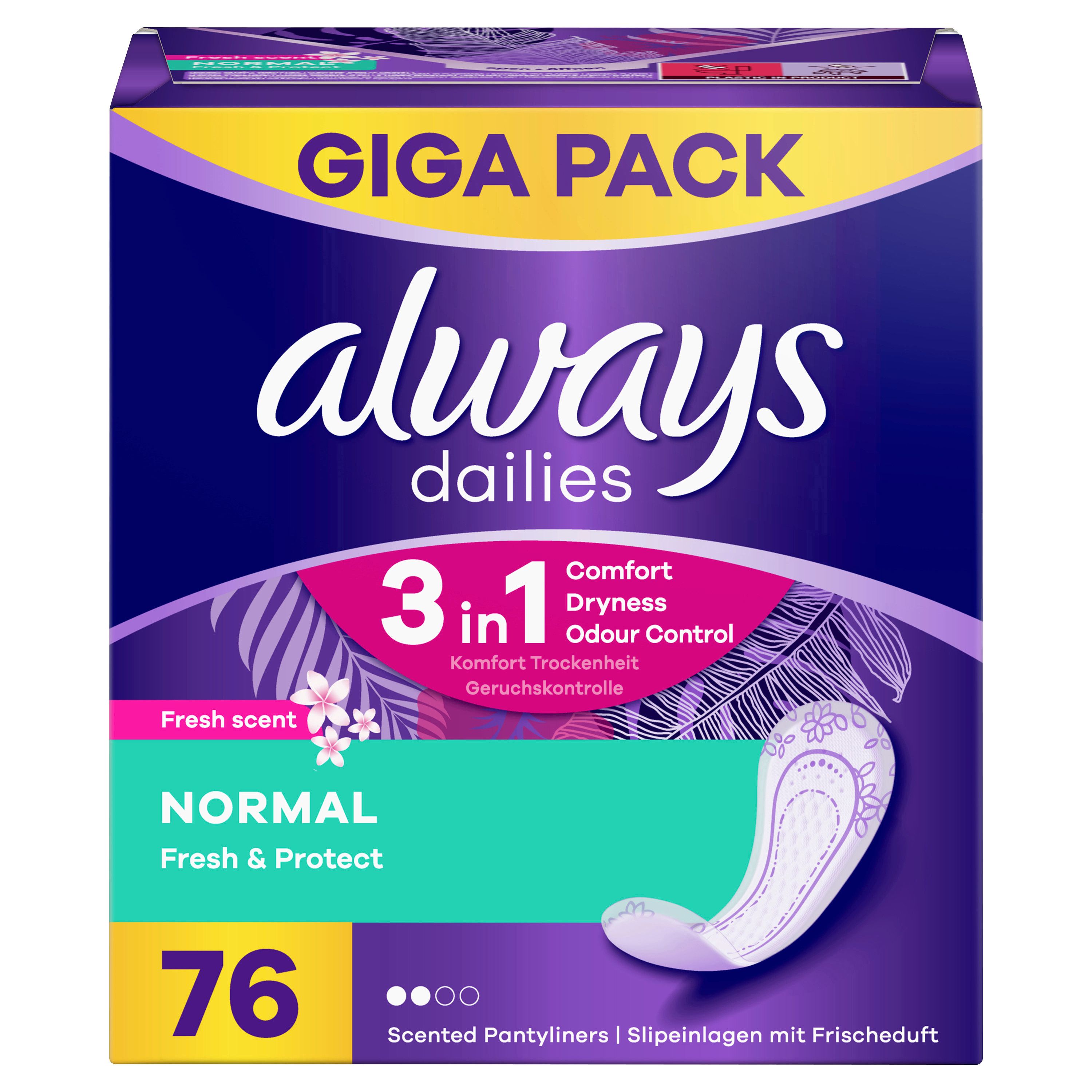 always - Gigapack Slipeinlage "Fresh&Protect Normal Fresh"