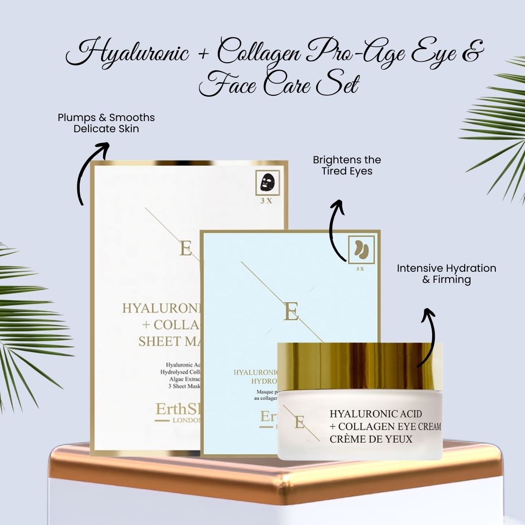 ErthSkin London Kollagenmaske + Augencreme + Hydrogel-Pads