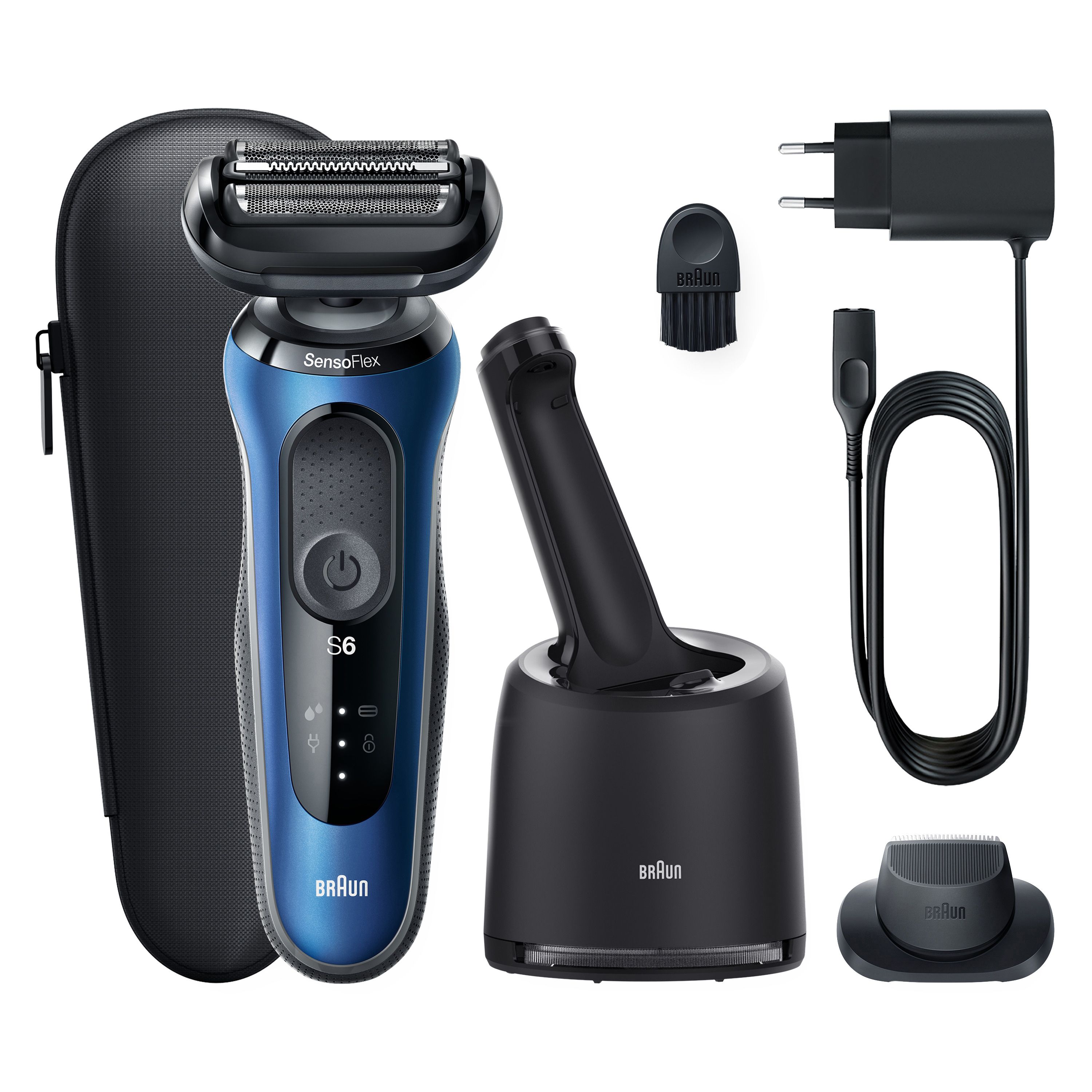 Braun - Elektrischer Rasierer für Männer "Series 6 60-B7200cc" in Blau