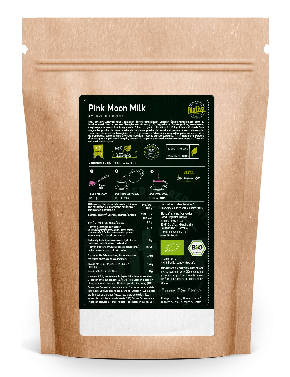 Biotiva Pink Moon Milk Bio 100 g