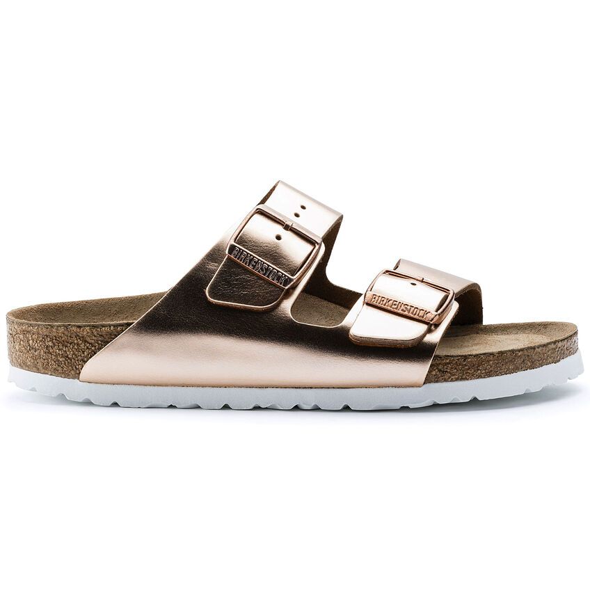 Birkenstock Arizona SFB metallic kupfer schmale Weite