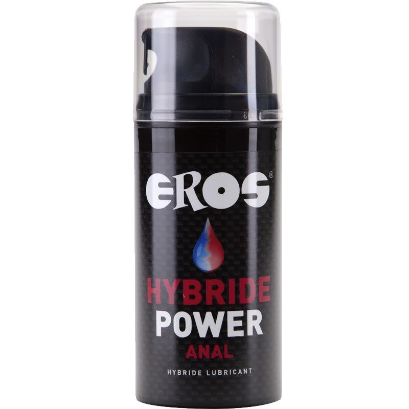 Eros Power Hybrid Anal Gleitgel Flasche mit Pumpspender.