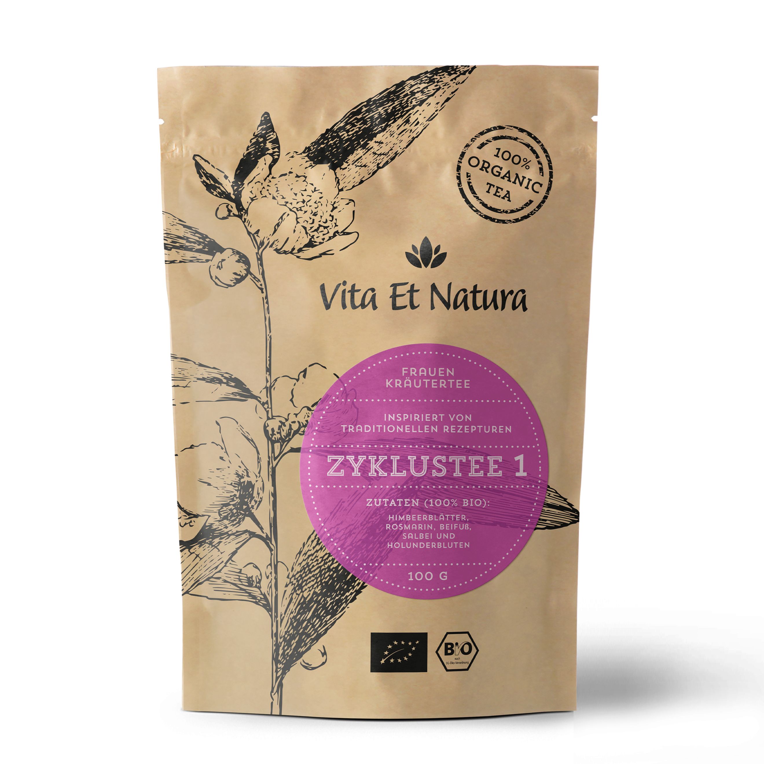 Zyklustee 1 - 100% biologisch  - Vita Et Natura® Teemanufaktur (100g)