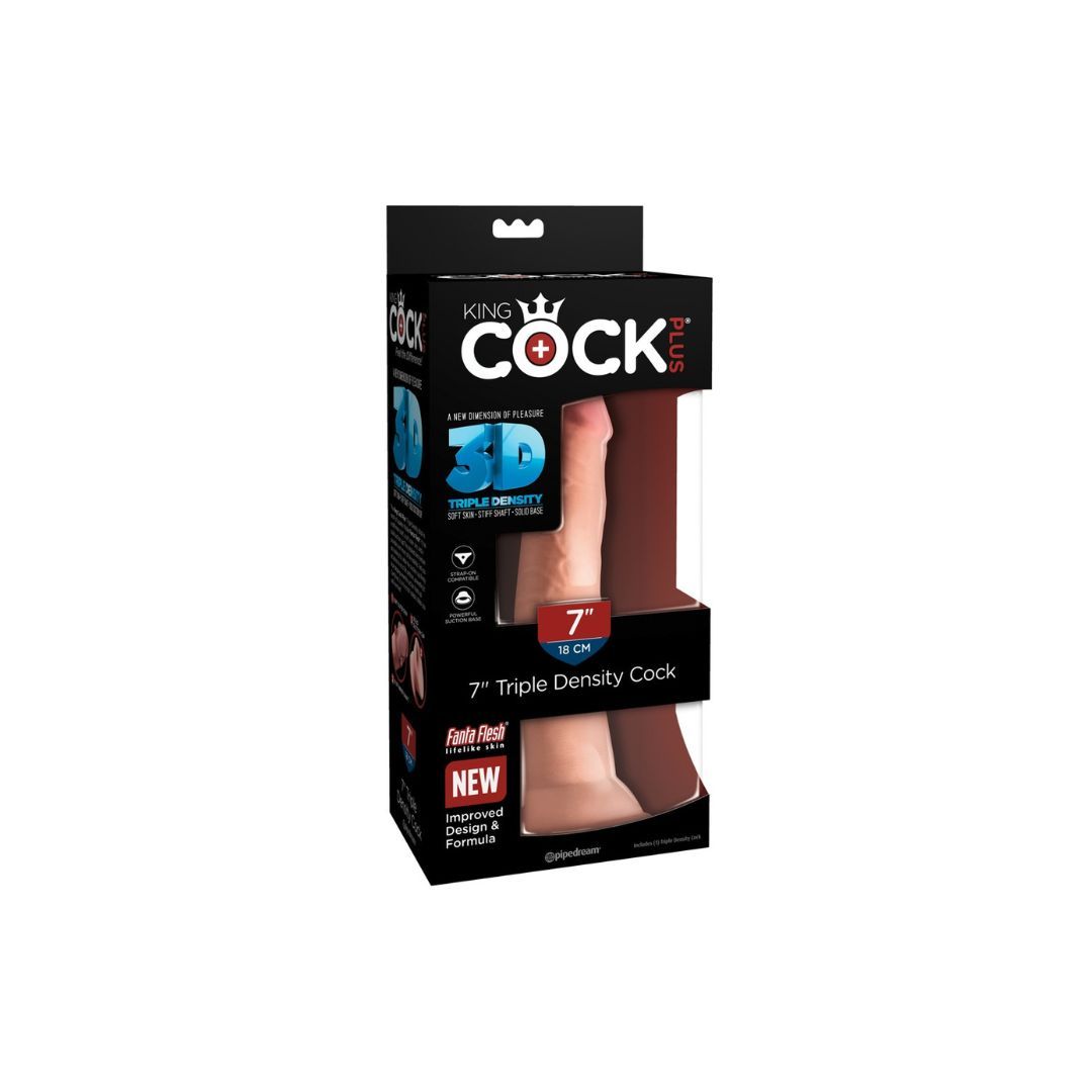 King Cock Dildo '7' Triple Density'