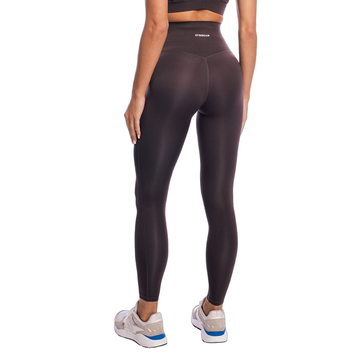 GymBeam Leggings Damen mit hoher Taille Tee Brown