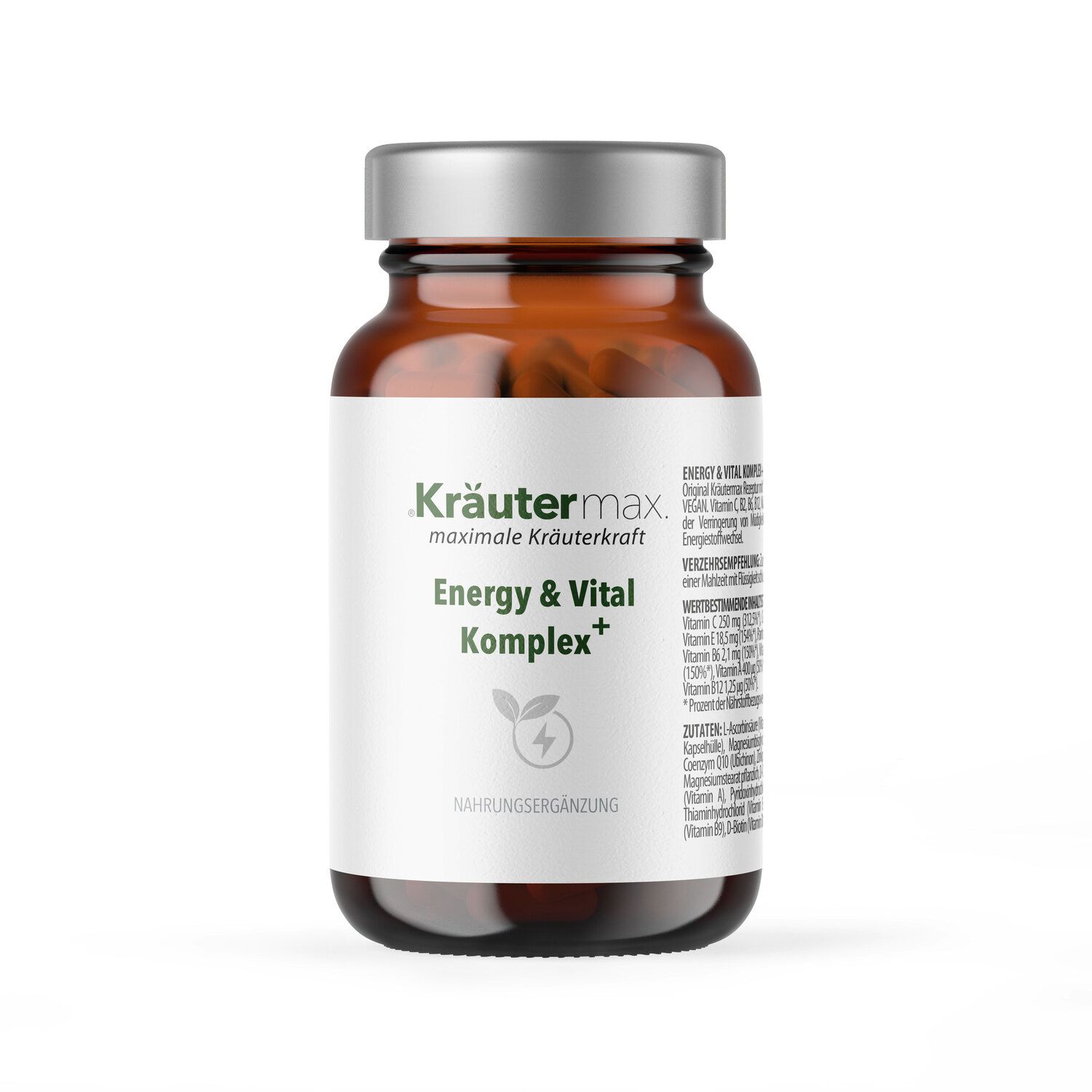 Kräutermax Energy & Vital Komplex Kapseln 120 St