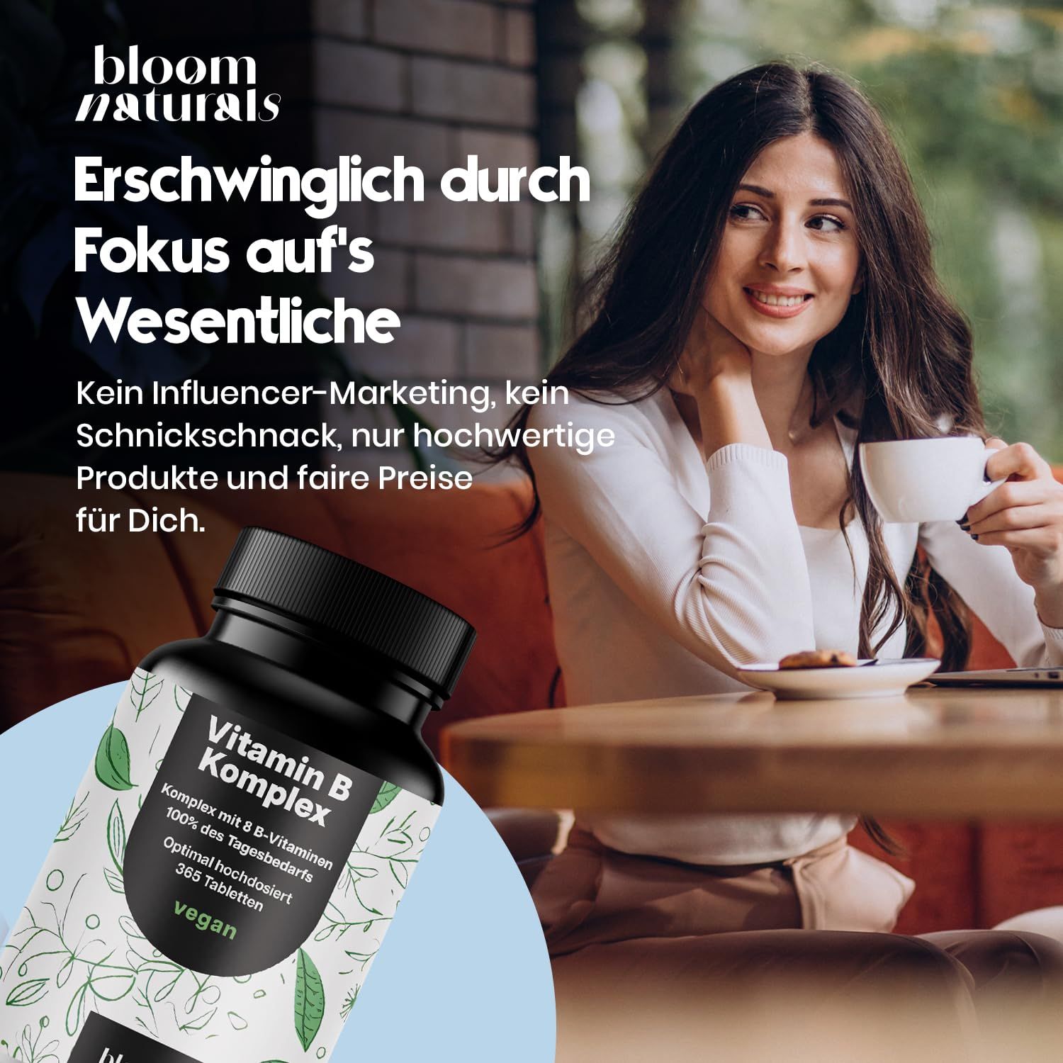 Bloom Naturals Vitamin B Komplex Tabletten