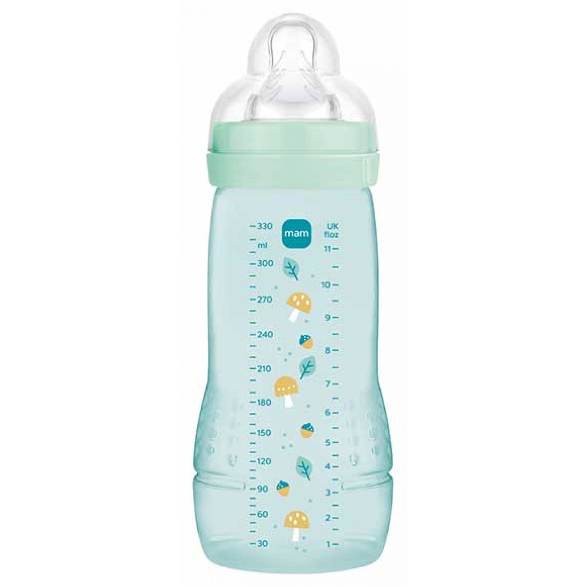 MAM Easy Active Babyflasche 6 Monate und älter Sehr Schneller Nahrungsfluss (Farbe : Grün) 7,2x7,2x20,5 cm