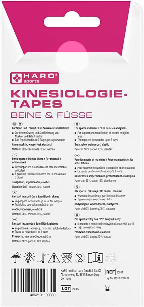 Haro Kinesiologietapes Beine und Füße