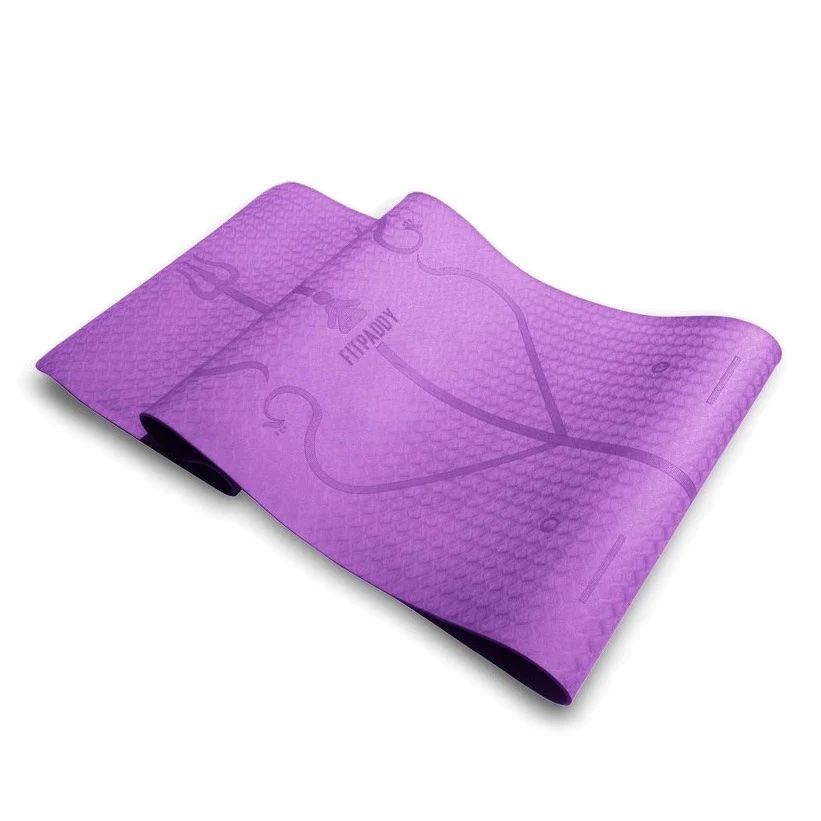 FITPADDY - Tappetino Yoga Pilates Fitness in TPE viola
