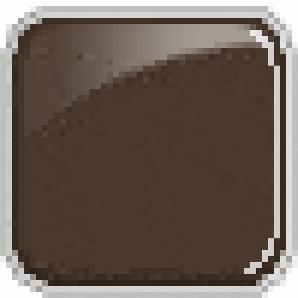 Braune Mascara-Bürste. Schwarzer Griff. Detailaufnahme.