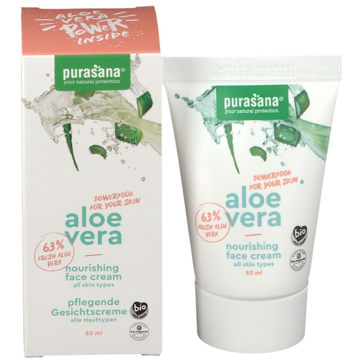purasana® Aloe Vera pflegende Gesichtscreme