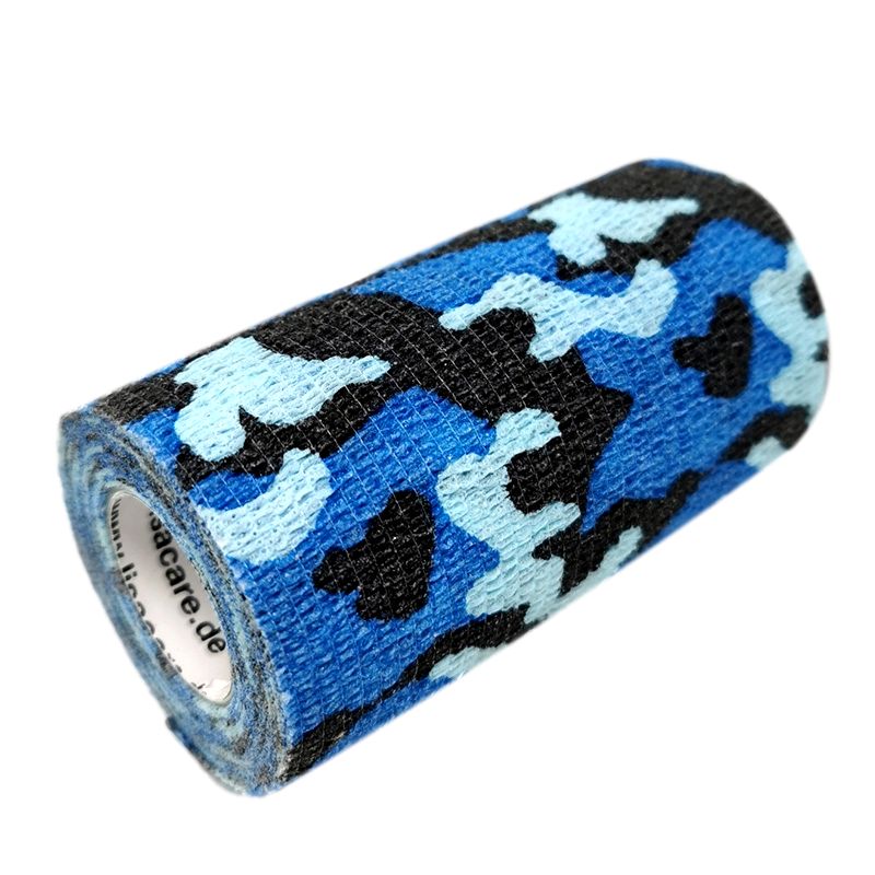 LisaCare kohäsive Bandage - Camouflage Blau - 10cm x 4,5m