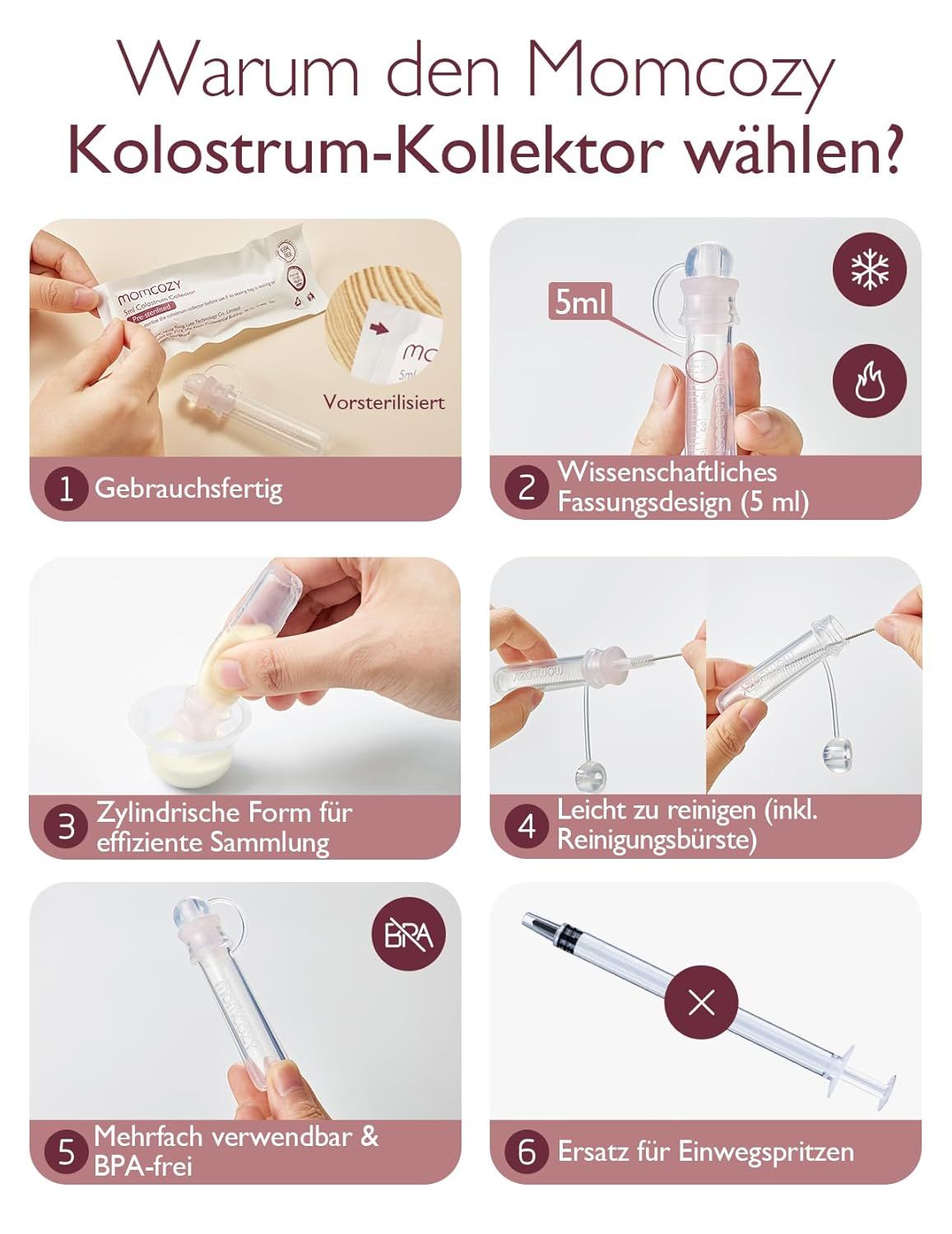 Momcozy Colostrum Collector Kolostrum-Sammler