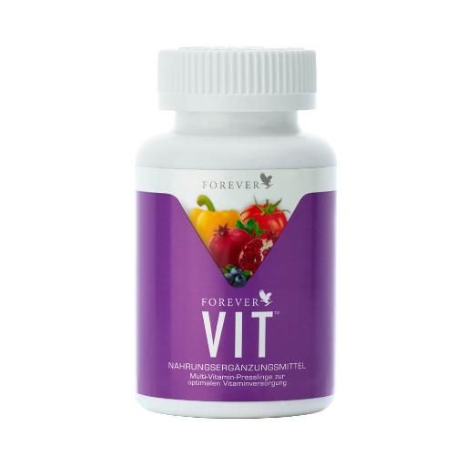 Forever Vit Nahrungsergänzungsmittel: Multivitamin-Presslinge für optimale Vitaminversorgung.