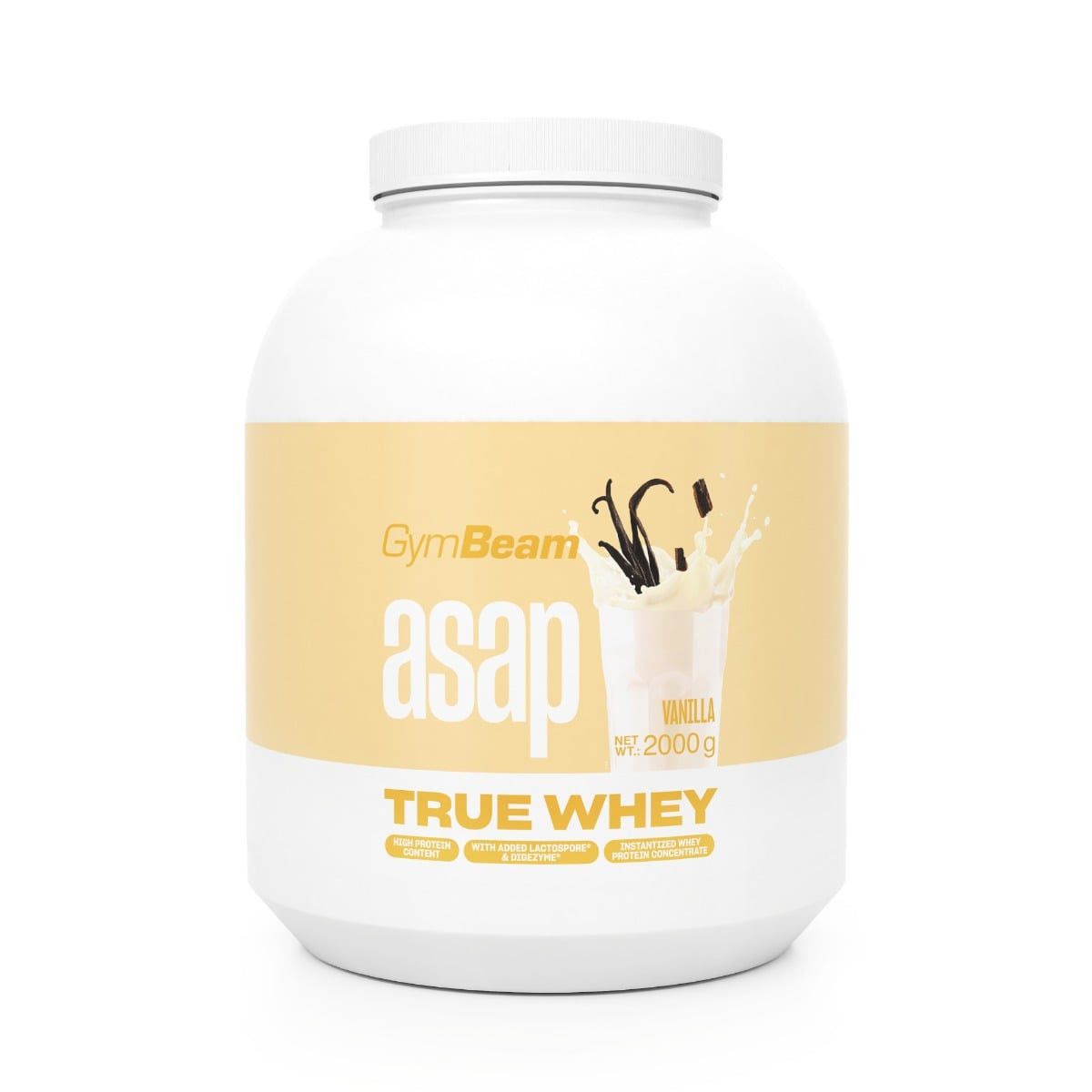 GymBeam True Whey Molkenprotein-Konzentrat Pulver 2000 g