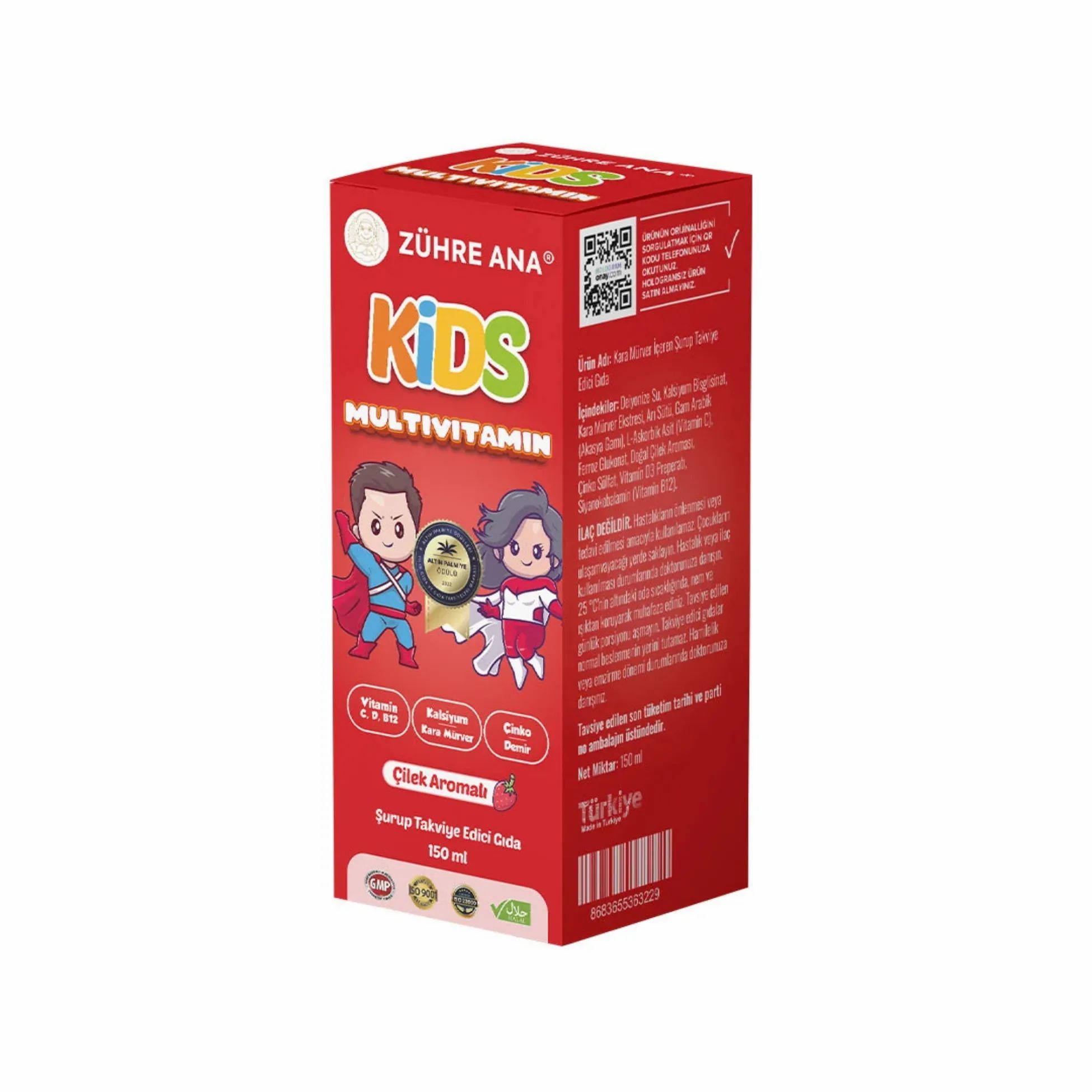 Zühre Ana Kids Erdbeer-Multivitamin-Sirup