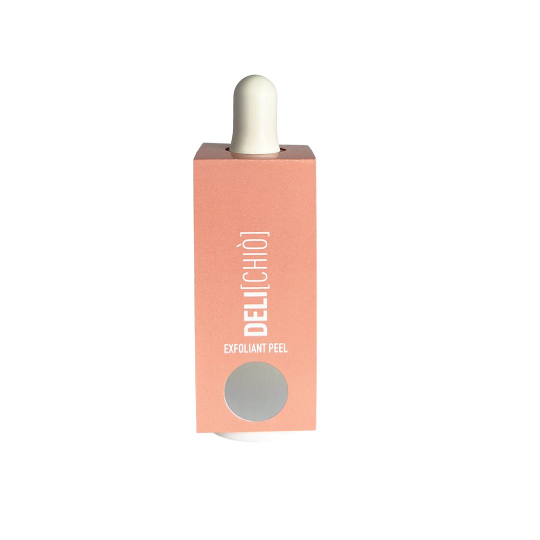 Chiò Skincare, Delichiò Esfoliante Viso conAHA, PHA, Bava di Lumaca, Leviga, Riduce le Linee Sottili