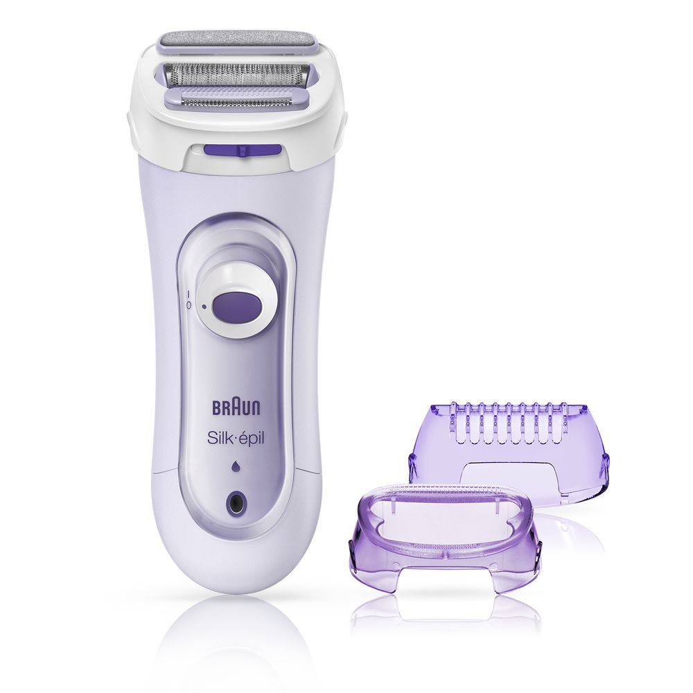 Braun - Elektrische Rasierer für Frauen "Silk-épil Lady Shaver LS 5560" in Lila
