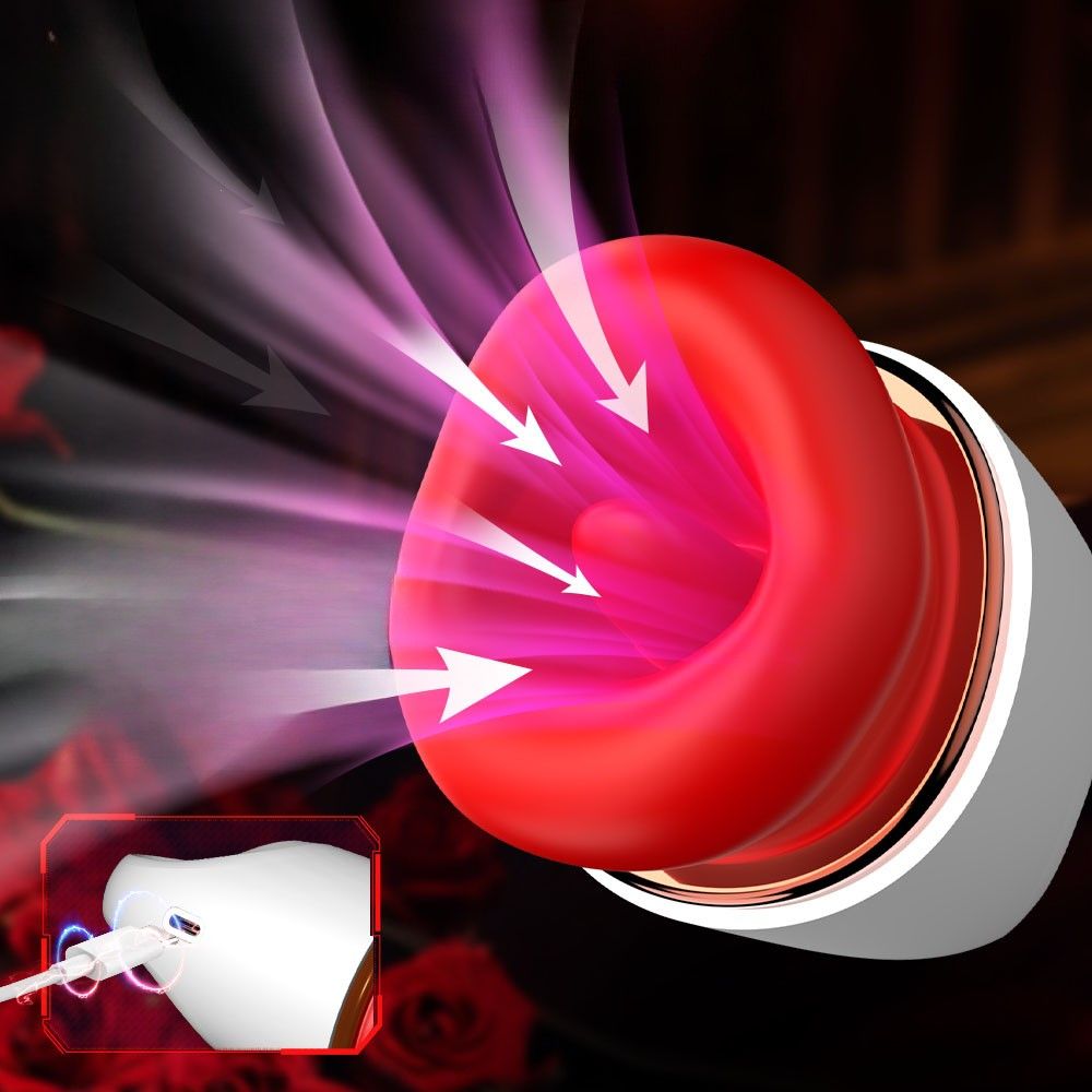 Pleasure Place 4-in-1 Vibrator - 10 Vibrations und Swing-Modi, 1 Saugfunktion, 10 Clamping-Modi