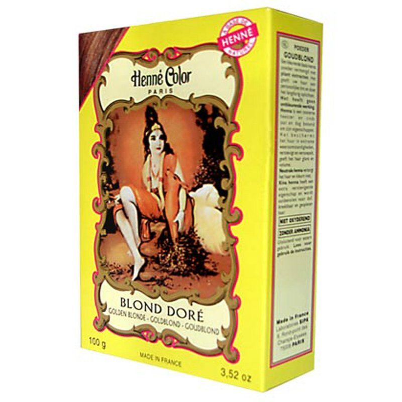 Henna Color 100g Naturhaarfärbemittel Hennè Pulver Pflanzen Haar Farbe Öko NEU Goldblond