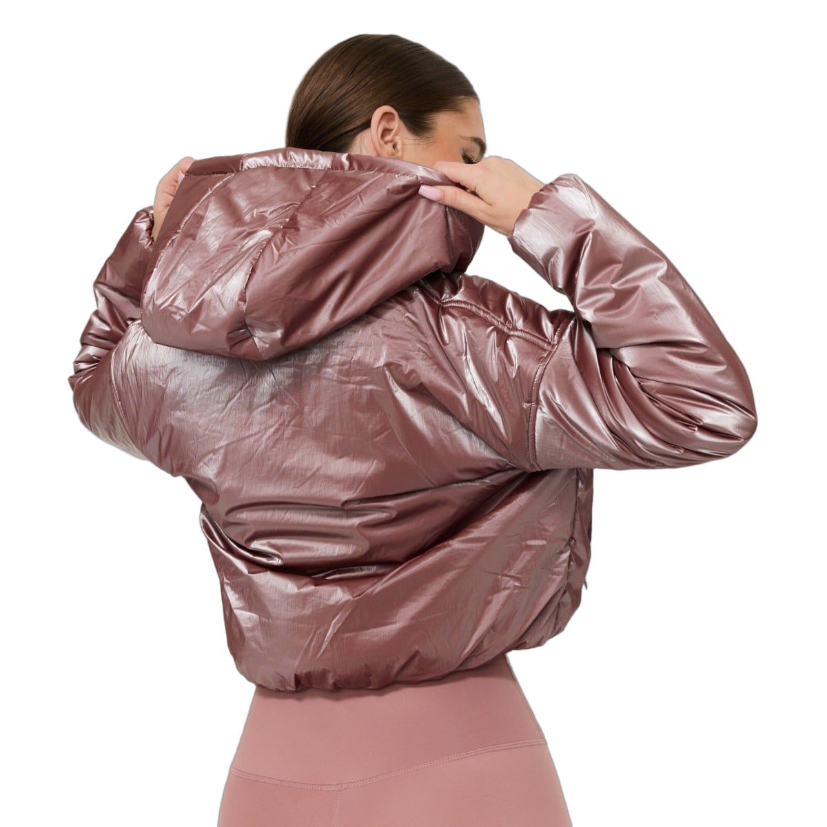 GymBeam Jacke Damen oversize mit Kapuze und Reißverschluss in Haze