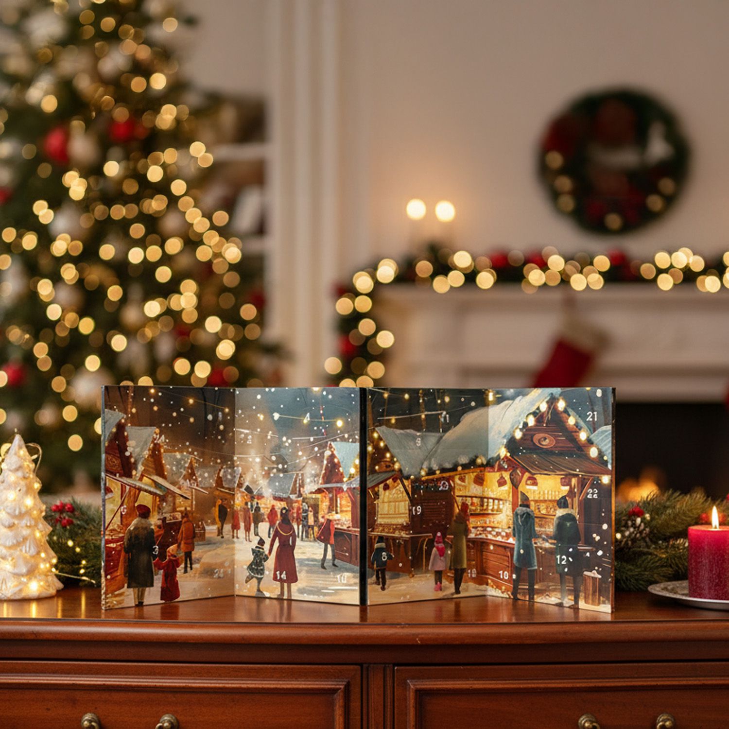 tea4me Tee-Adventskalender "Booklet" mit 24 Pyramidenbeuteln