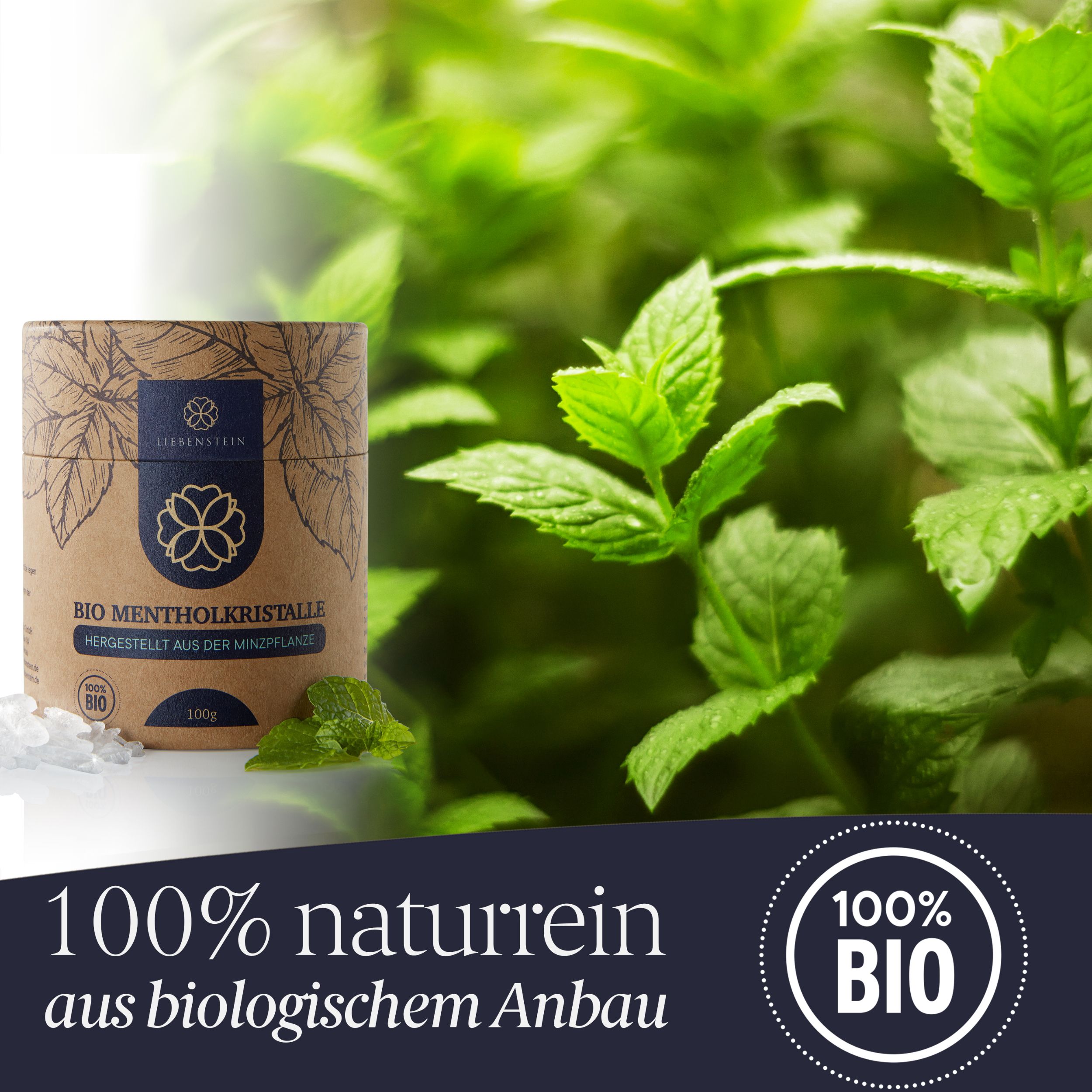 Liebenstein - BIO Mentholkristalle für die Sauna 100 GR