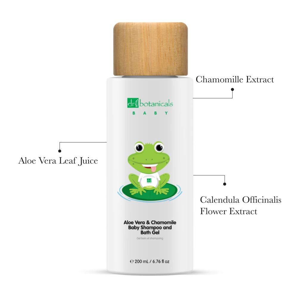 Dr Botanicals Aloe Vera & Chamomile Baby Shampoo and Bath Gel