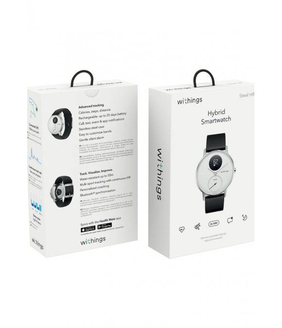 Pulsuhr / Tracker Withings - Activity Tracker - STEEL HR - white - HWA03B-36WHITE-ALL-INTER-W2-