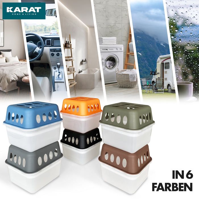 KARAT Luftentfeuchter Hava - Granulat Raumentfeuchter Grau